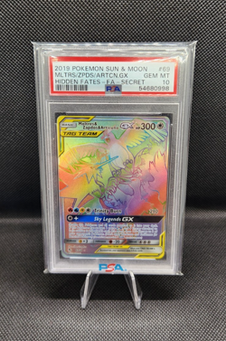 Pokemon TCG - Hidden Fates - Moltres & Zapdos & Articuno GX - 69/68 - PSA 10 - Image 1