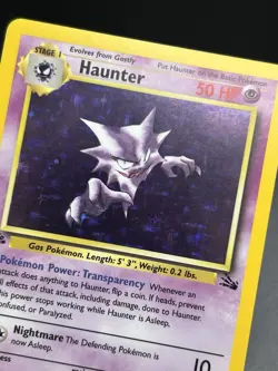 HAUNTER Pokemon Card - WOTC - 1st Edition - Fossil - 6/62 - HOLO - NM (A) - Image 5