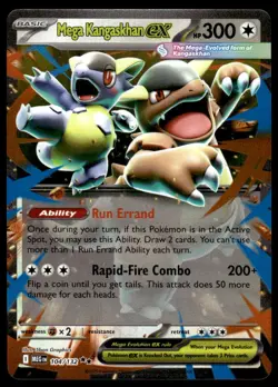 Pokemon TCG ME01: Mega Evolution #104/132 Mega Kangaskhan ex Holo NM - Image 1