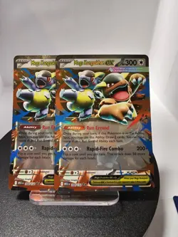 2x Mega Kangaskhan ex 104/132 Me01: Mega Evolution Holo pokemon card fast shippi - Image 1