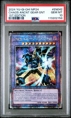 2024 Yu-Gi-oh! Chaos Ancient Gear Giant - MP24-EN042 - PSA 10 GEM MINT - Image 2