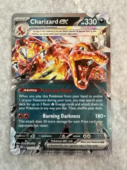 Pokemon TCG Charizard ex 125/197 SV03 Obsidian Flames Holo Rare - NM - Image 1