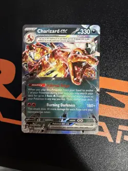 Pokemon Tcg Charizard ex 125/197 SV03: Obsidian Flames Holo Double Rare Nm - Image 1