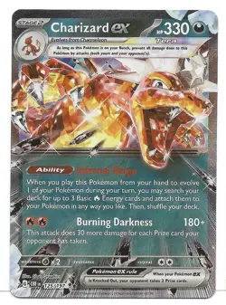 Charizard ex 125/197 SV03: Obsidian Flames Holo Pokemon TCG - NM - Image 1