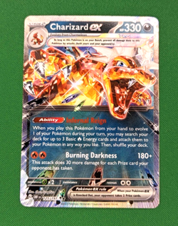 POKEMON TCG - Charizard EX - Obsidian Flames - 125/197 - Double Rare Holo - NM - Image 1