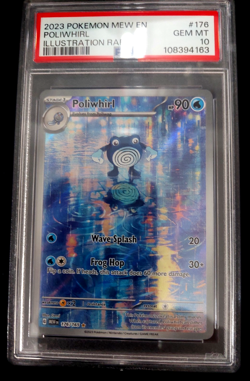 2023 Pokemon Mew EN-151 ILLUSTRATION RARE #176 Poliwhirl gem mint PSA 10 - Image 1
