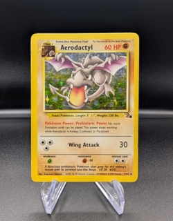Aerodactyl 1/62 - Fossil Holo - Vintage Pokemon TCG WOTC - MP - Image 1