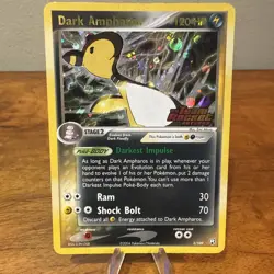 Pokemon TCG ex Team Rocket Returns Dark Ampharos Reverse Holo 2/109 LP-NM - Image 1