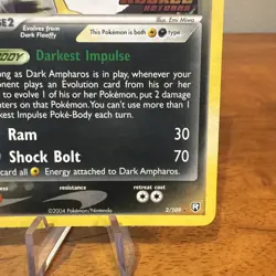 Pokemon TCG ex Team Rocket Returns Dark Ampharos Reverse Holo 2/109 LP-NM - Image 4