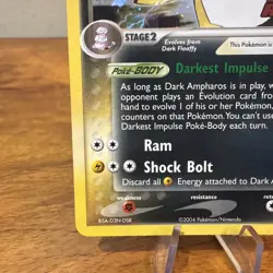 Pokemon TCG ex Team Rocket Returns Dark Ampharos Reverse Holo 2/109 LP-NM - Image 5