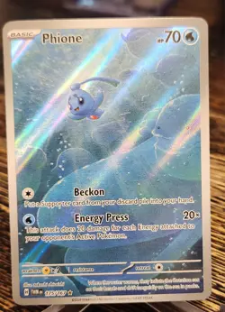 Pokemon TCG Phione 175/167 SV06: Twilight Masquerade Illustration Rare Holo NM - Image 1