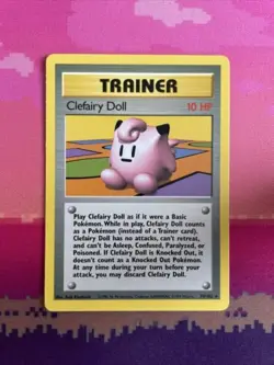 Pokemon Card Clefairy Doll Base Set Rare 70/102 Near Mint - Image 1
