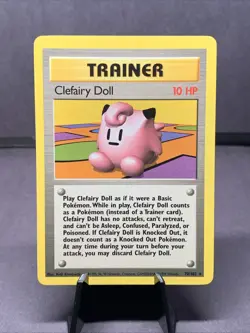 Pokemon TCG Clefairy Doll 70/102 Base Set Rare Non Holo 1999 WOTC VTG LP - Image 1