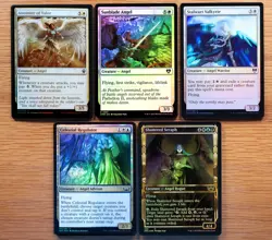 Set of 10 Pauper Legal FOIL Angel Cards *NM* (English Magic the Gathering MTG) - Image 3