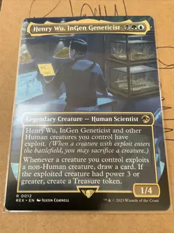 MTG Henry Wu, InGen Geneticist Jurassic World Collection 0012 Pack Fresh! - Image 1