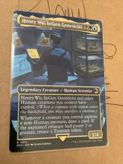 MTG Henry Wu, InGen Geneticist Jurassic World Collection 0012 Pack Fresh! - Image 2