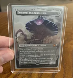 MTG Emrakul The Aeons Torn Borderless Double Master 2022 Light Play LP - Image 1