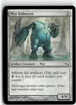 Magic the Gathering 2003 Mirrodin Myr Enforcer #211 - Image 1