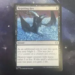 Mtg - Requiting Hex (0116) Lorwyn Eclipsed-Uncommon - NM - Image 1