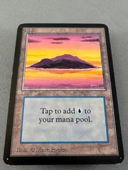 Island MTG ALPHA 288 (A)-Lightly Played Excellent+-Vintage Magic: the Gathering - Image 3