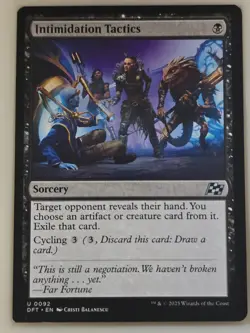 Intimidation Tactics - U 0092 Uncommon Aetherdrift DFT MTG - Image 1