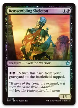 Reassembling Skeleton #182 (Foil) (NM) Foundations FDN Magic MTG - Image 1