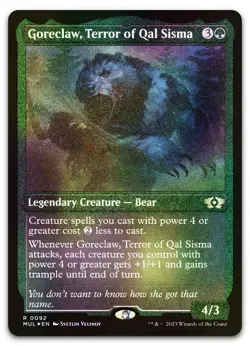 Goreclaw, Terror of Qal Sisma (Foil Etched) #92 NM March of the Machine - Image 1