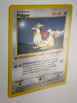 1999 WOTC POKEMON BASE SET SHADOWLESS 1ST EDITION PIDGEY 57/102 COMMON NM - Image 5