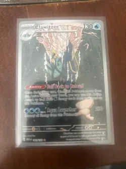 Clawitzer Illustration Rare Pokemon Mega Evolution #141 Near Mint - Image 1
