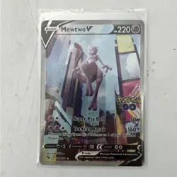 Pokemon Go Mewtwo v 72/78 Full Art Alternate Art Ultra Rare - Image 1