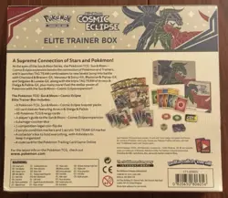 Pokemon TCG Sun & Moon Cosmic Eclipse Elite Trainer Box ETB Factory Sealed - Image 2