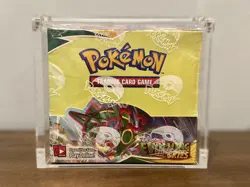 Pokemon Sword & Shield Evolving Skies Booster Box FACTORY SEALED in acrylic case - Image 1