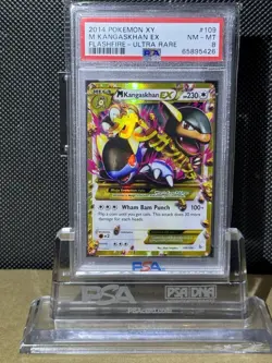 2014 Pokemon XY Flashfire Ultra Rare M Kangaskhan EX 109/106 Ultra PSA 8 NM- MT - Image 1