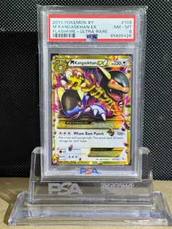2014 Pokemon XY Flashfire Ultra Rare M Kangaskhan EX 109/106 Ultra PSA 8 NM- MT - Image 3
