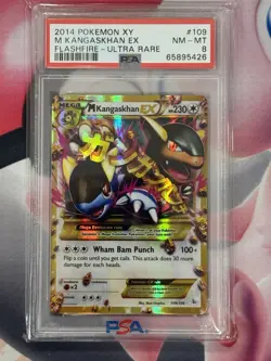 2014 Pokemon XY Flashfire Ultra Rare M Kangaskhan EX 109/106 Ultra PSA 8 NM- MT - Image 4
