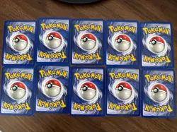 Pokemon Base Set Mixed Lot Pikachu Bulbasaur Charmander 1999 WOTC 10 Cards - Image 2