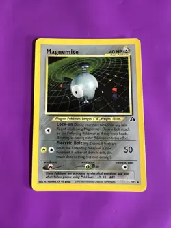 Magnemite 7/75 Neo Discovery Holo Rare Pokemon TCG Vintage WOTC 2001 LP - Image 1