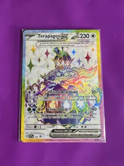 SEALED Pokemon Terapagos ex SVP 165 Scarlet & Violet Holo Black Star Promo - Image 1