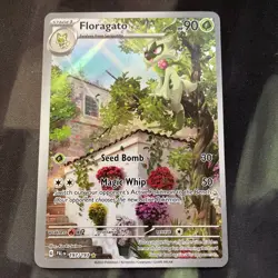 Floragato Pokemon Paldea Evolved 197/193 Illustration Rare Card Grass Type - Image 1