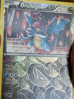 POKEMON DRUDDIGON 70/101 COMMON REVERSE HOLOFOIL PLASMA BLAST HP CARD - Image 3