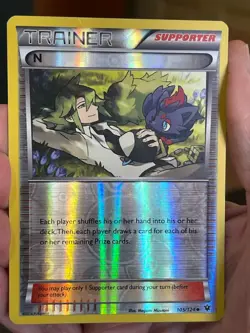 POKEMON N SUPPORTER #105/124 UNCOMMON REVERSE HOLOFOIL FATES COLLIDES VLP CARD - Image 1
