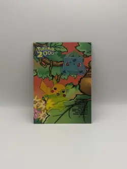 2000 TOPPS POKEMON THE MOVIE 2000 STICKER CARDS #8 BULBASAUR/PIKACHU - Image 1