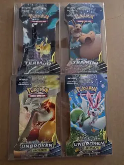pokemon team up/unbroken bonds sleeved booster pack art sets - Image 3