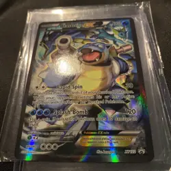 Pokemon, Blastoise EX XY122, Red & Blue, Holo Promo, Damaged, Read Description! - Image 5