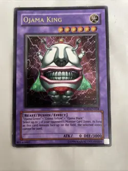 Ojama King LP Ultimate Rare SOD-EN034 Unlimited Yu-Gi-Oh! TCG See Photos - Image 1