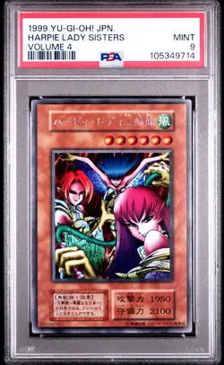✨Harpie Lady Sisters PSA 9 1999 Volume 4 Yugioh Japanese - Image 1