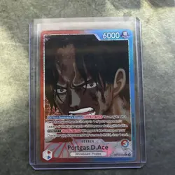 One Piece Portgas.D.Ace OP13-002 Alt Art Leader ENGLISH Carrying On His Will NM - Image 1
