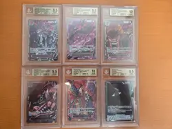 BGS 10/9.5 - 6 Card / One Piece Five Elders RED VER OP13 Sequential + IMU JP - Image 1