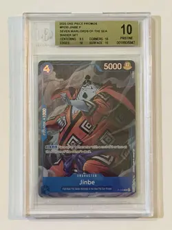 Jinbe Seven Warlords of the Sea Promo Set P-030 One Piece Promo Card BGS 10 - Image 1