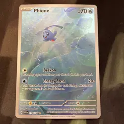 Phione 175/167 Twilight Masquerade Illustration Rare Holo Pokemon Card - Image 1